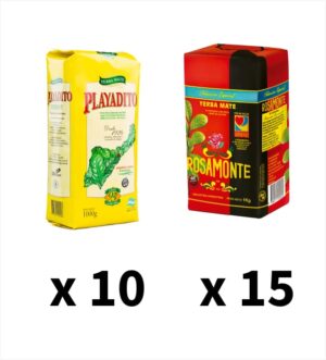 Playadito Tradicional 1kg X 10 + Rosamonte Especial 1kg X 15